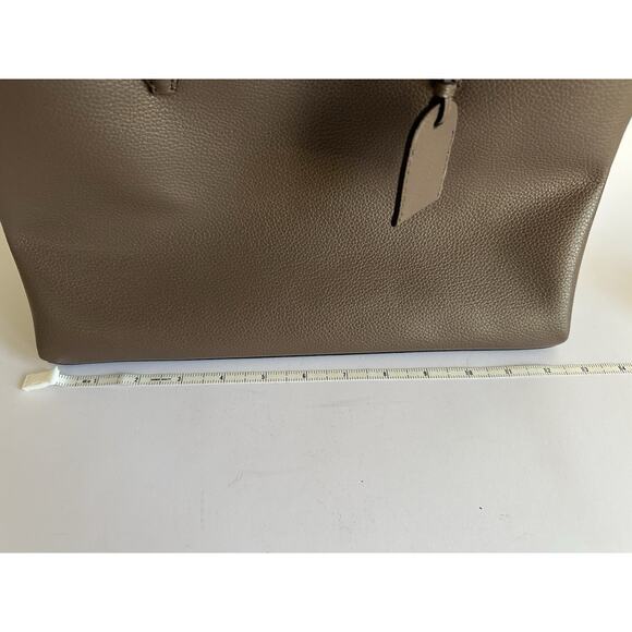 Kate Spade Eva Medium Satchel Tote Shoulder Purse Crossbody Taupe Beige - Picture 5 of 10